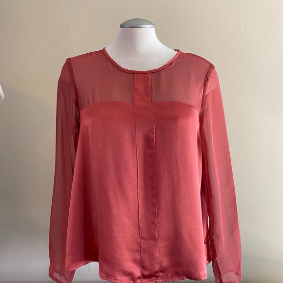 Luna Chiffon/ Satin Blouse - Picture 1 of 1